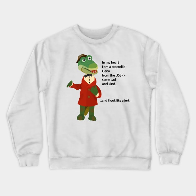 Crocodile Gena Crewneck Sweatshirt by MushroomEye